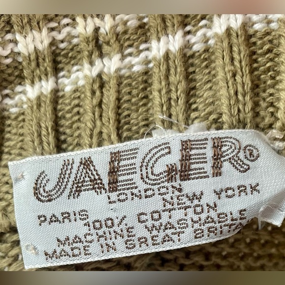 Vintage 1980s long Jaeger cardigan, green cardigan, size Large, designer cardiga - Picture 8 of 9